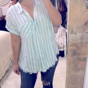 Umgee striped boho top size XLarge